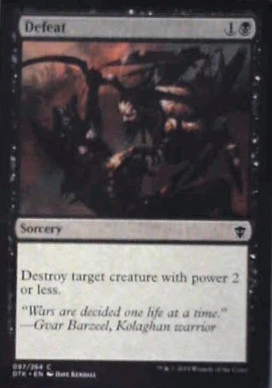 Defeat - Dragons of Tarkir: #97, Magic: The Gathering Nm R193 - Image 1 of 1