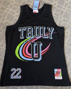 Mitchell & Ness Truly U Men's Mesh Graphic Jersey Tank Black Medium NWT - Picture 1 of 9