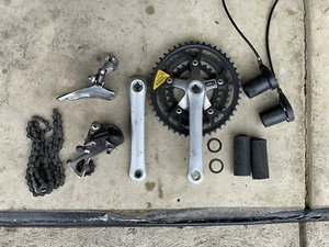 3x7 Speed Bicycle Parts - Drivetrain Build Kit - Shifters Derailleurs Crank + - Picture 1 of 6