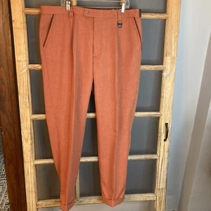 Neu mit Etikett Montique Anzughose rostfarben für Herren Größe 42 x 32 Viskose - Bild 1 von 10