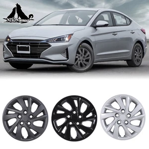 15 inch 4 Pack Wheel Covers for 2017-2020 Hyundai Elantra Sedan Bolt-On Hub Caps - Picture 1 of 36