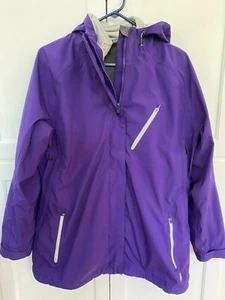 New, EMS, 2 in 1, Winter Jacket, Purple Shell with Cream Color insert, Large - Picture 1 of 3