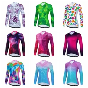 Camiseta deportiva de ciclismo para mujer Ropa de montar en bicicleta Manga larga Camiseta Prendas para el torso S-3XL - Imagen 1 de 28