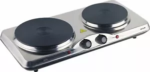 Portable Electric Stove Double Twin Hot Plate Cooker RV Cooktop Cooking Home - Picture 1 of 4