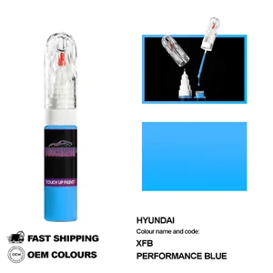 FOR HYUNDAI PERFORMANCE BLUE XFB Touch Up Paint Pen Brush Fix Kit Scratch Chip - Picture 1 of 8