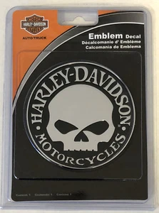 Harley-Davidson spritzgegossen Kunststoff Willie G Schädel Emblem NEU - Bild 1 von 4