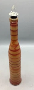 Orange/Red Glass, Oil/Vinegar, Spill-Stop Top, Bottle 16"Tall - Picture 1 of 9