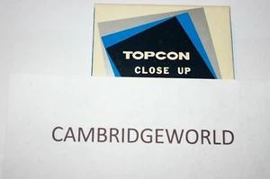 TOPCON BRAND 49mm SCREW in NEW No.1 CLOSE UP MACRO LENS GENUINE ORIGINAL in BOX - Picture 1 of 1