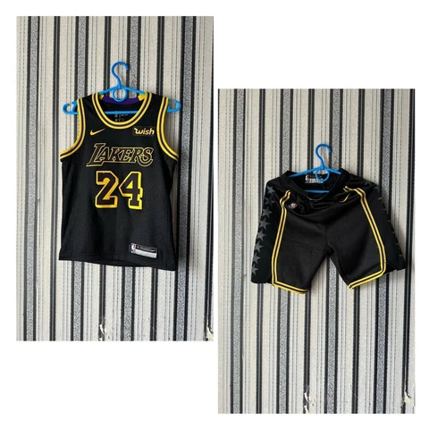 Nike NBA Kobe Bryant Lakers Black Mamba City Edition Jersey shorts #24, Youth S Cover
