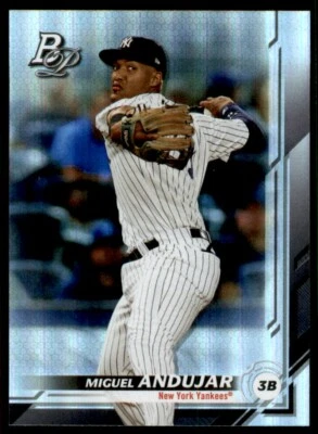 2019 Bowman Platinum Miguel Andujar New York Yankees #99 - Image 1 of 2