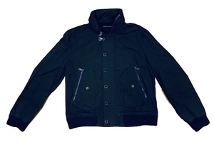 Ralph Lauren Black Label Navy Mens Bomber Jacket New XXL Biker RRP £1295 Purple - Picture 1 of 8