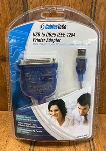 New Sealed Cables to Go USB to DB25 IEEE-1284 Printer Adapter #16899 - Picture 1 of 2