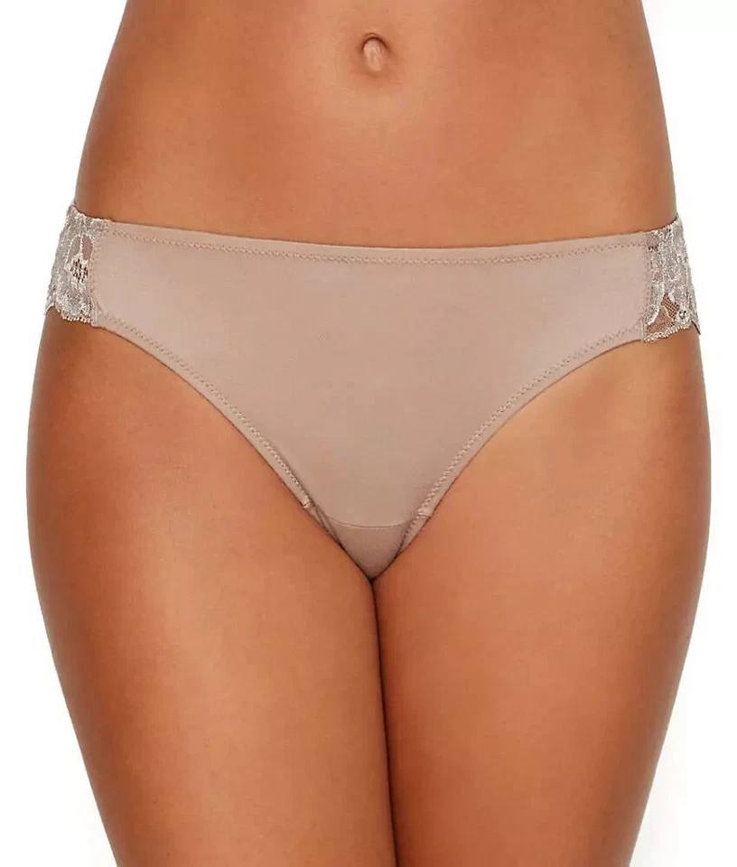 Maidenform Taupe Comfort Devotion 蕾丝 Tanga 内衣女式 6M L112131 码 — 第 1/2 张图片