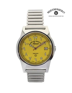WEST END 6841.10.3371R Quartz Arabic Numbers Yellow Dial Watch - Picture 1 of 2