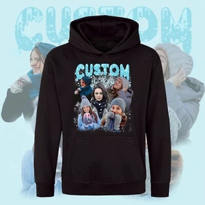 Personalised Bootleg Hoodie, Custom design hoodie, Vintage 90s Bootleg hood top - Picture 1 of 5
