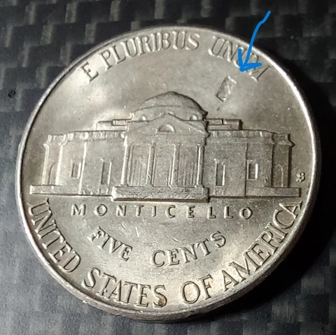 1939 S Jefferson Nickel Struck Thru Foreign Substance of Reverse- AU- Key Date Cover