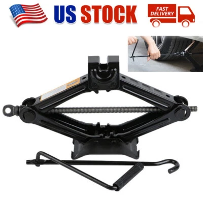 2吨重型发条剪刀千斤顶支架适用于汽车汽车SUV厢式货车速度手柄 — 第 1/4 张图片