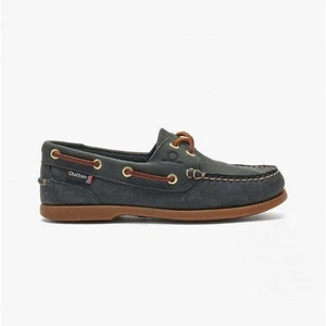 Chatham DECK LADY G2 Womens Leather Casual Slip-On Boat & Deck Shoes Blue