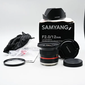 Samyang F2.0 12mm Fisheye NCS CS Ultra Wide Angle Lens for Sony Mirrorless - Picture 1 of 6