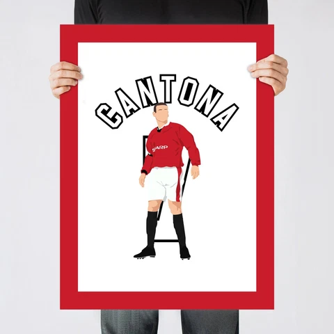 Cantona Chip Goal, 1996-1997 Manchester United Print/Poster/Wall-Art [Part 2/3] Cover