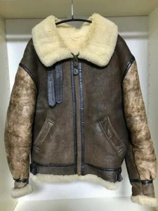 AVIREX B-3 Flight Jacket Coat Blouson 38 Chin Strap Bike Vintage from JP - Picture 1 of 12