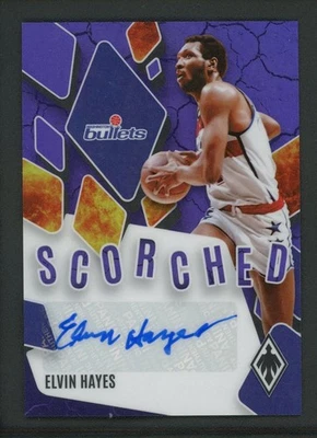 2023-24 ELVIN HAYES 19/75 AUTO PANINI PHOENIX SCORCHED AUTOGRAPHS - Image 1 of 2