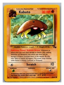 Kabuto 50/62 - Pokémon Fossil Regolare Ottime Condizioni - Foto 1 di 2