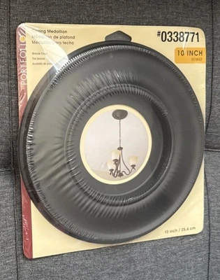 Portfolio 10" Ceiling Medallion Bronze Finish #0338771 Open Box - Image 1 of 2