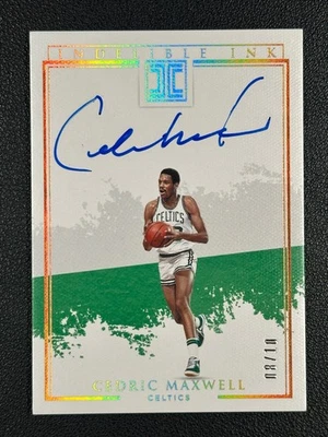 Panini Impeccable Indeleble Ink 2019 Cedric Maxwell Auto Gold 08/10 Celtics #Z Foto 1 de 2