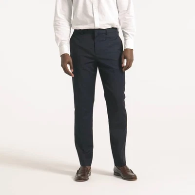 NWT $148 J.Crew Men's 32/34 Bowery Stretch Wool Blend Dress Pants Classic Navy - Image 1 of 4