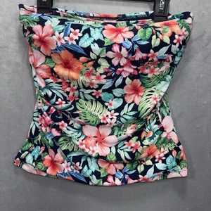 Tommy Bahama XXS Halter Natación Top Sin Tirantes Floral Multicolor Playa Piscina Lado - Imagen 1 de 9