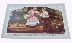Antigua postal de Arthur Capper de 1909 "Tengo algo dulce que decirte" - Imagen 1 de 2