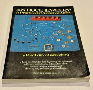 VTG Rose Leiman Goldemberg Antique Jewelry Practical Passionate Guide Paperback - Picture 1 of 4