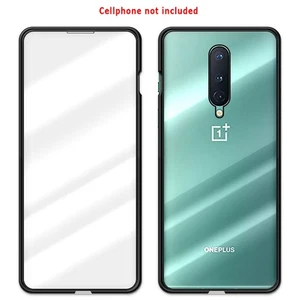 Superior Quality Heavy-Duty Magnetic Tempered Glass Cover Case for 1+ OnePlus 8 - Picture 1 of 3