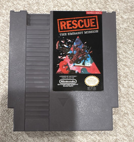 Cartucho de juego Nintendo NES Rescue: The Embassy Mission Action Kemco/Seika