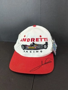 Vintage 90's Signed Mario Andretti Racing KC Snapback Havoline Hat Autograph - Picture 1 of 8
