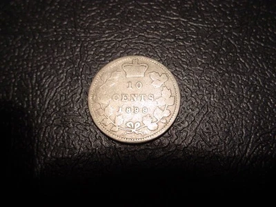 1899 CANADA SILVER 10 CENTS! - LARGE 99 - Image 1 of 2