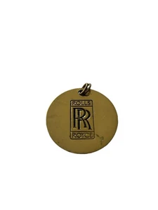 Vintage Rolls Royce Keychain Brass Logo New Old Stock 1970s - Picture 1 of 1