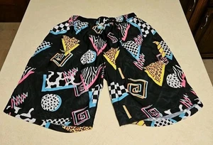 Men’s Vintage Retro Look MTV 90's Music Swim Trunks / Shorts Size XL - Picture 1 of 4
