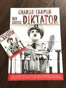 Der Große Diktator Kinoplakat Poster A1, Charlie Chaplin, Werberatschlag - Imagen 1 de 2