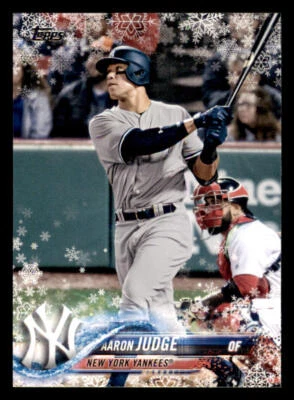 2018 Topps Walmart Holiday Snowflake #HMW99 Aaron Judge - Image 1 of 2