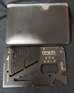 PRT 14 in 1 Survival Credit Card Sized Wallet Multi Tool - Picture 1 of 6