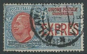 1921 REGNO USATO ESPRESSO SOPRASTAMPATO 1,20 LIRE SU 30 CENT - U30-7 - Foto 1 di 1