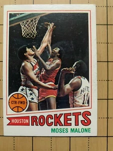 1977-78 TOPPS BASKET MOSES MALONE #124 - HOF - Foto 1 di 2