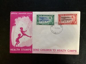 NZ 1948 Health FDC, Heath Federation, Waitotara CDS Pmk Unaddressed (HC211) - Picture 1 of 2
