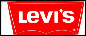 Werbe Aufkleber - Levis Jeans - 11x5cm - Vintage Reklame Werbung 90er - Bild 1 von 1