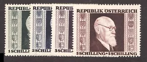 Austria 1946 - Sc# B167-70 Semi-postales Presidente Karl Renner - MH set Cv$16 - Imagen 1 de 1