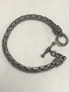VINTAGE STERLING SILVER 925 INDONESIA WOVEN 8.25" BRACLET 35.3 GRAMS - Bild 1 von 6