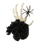 Halloween Rose Headband Dark Spiders Hair Clip Party Headwear Hair Hoop