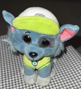 Paw Patrol TY ROCKY der Hund 7 Zoll Sitzsack Plüschtier Glitzeraugen! No Swing Tag 2017 - Bild 1 von 12